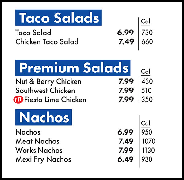 Amigos Kings Classic Menu - Lincoln NE
9 Bacon Ranch KINGburger
4.99 7.99 Meal
700 Cal 1060-1330 Cal
10BBQ Jack Burger
4.29 7.29 Meal
670 Cal 1030-1300 Cal
11 KINGburger
4.79 7.79 Meal
580 Cal 940-1210 Cal
12 Cheeseburger 2.19 5.99 Meal
370 Cal 730-1000 Cal